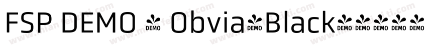 FSP DEMO - Obvia-Black字体转换